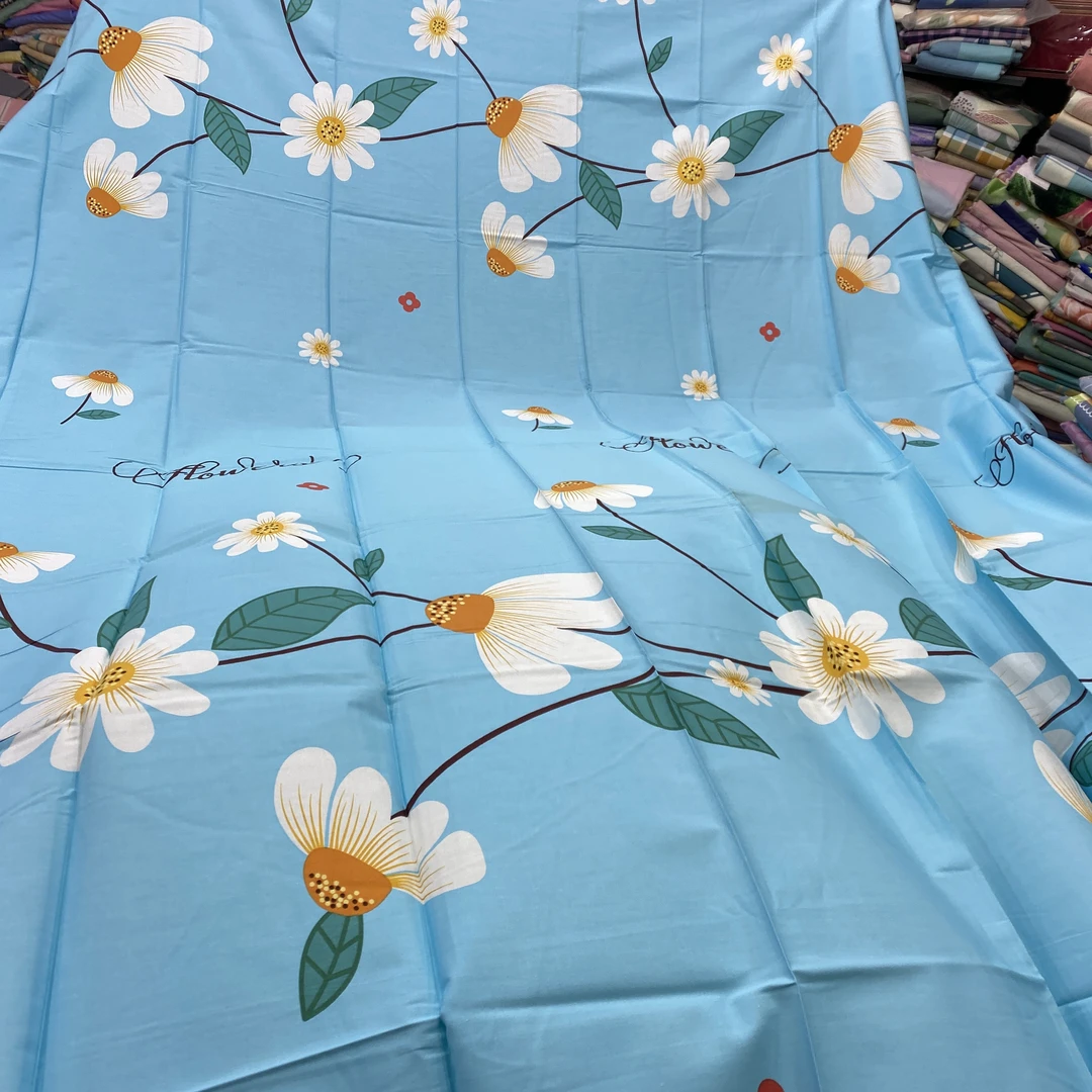 加厚斜纹2.5米×2.4米兰花大花布头不加工床单