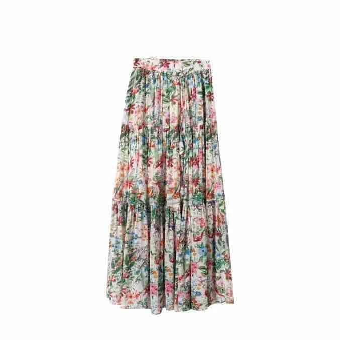 雪 半裙 米底花356