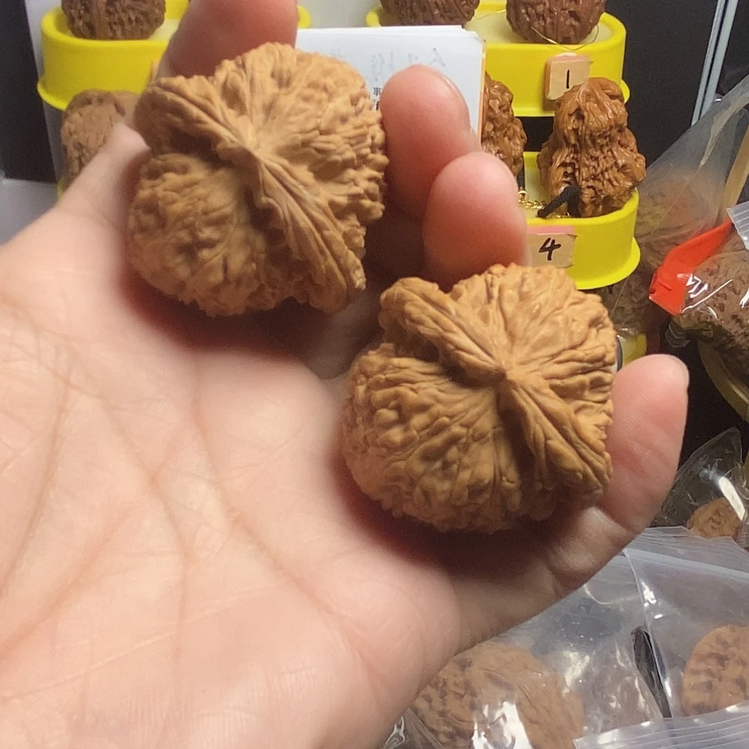 吊坠文玩核桃白狮子41