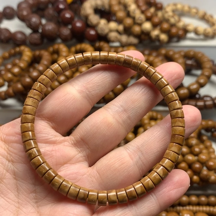 手串紫金鼠6mm纯肉实心火焰纹直切单圈手串