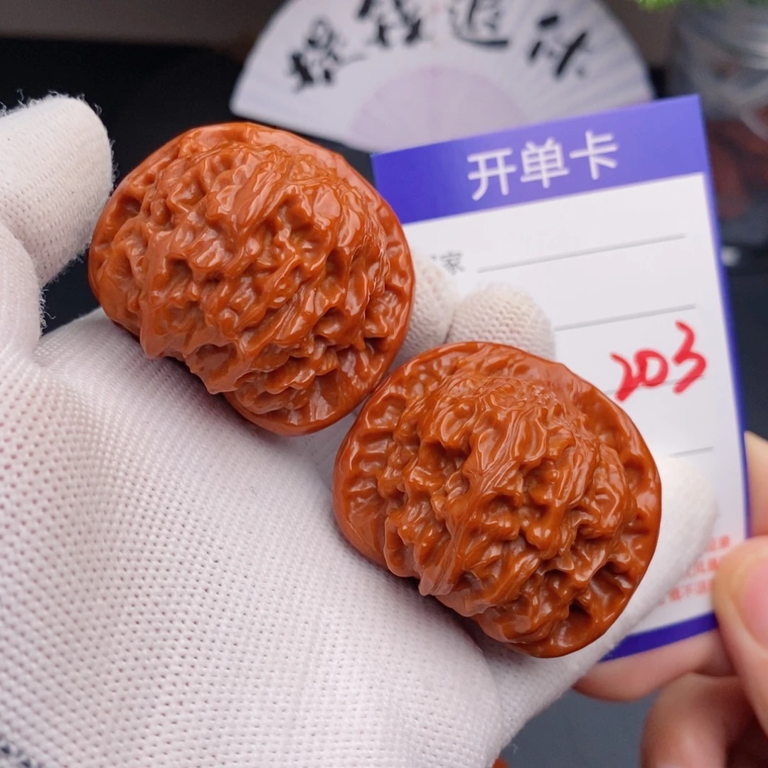 把件文玩核桃42红狮子203