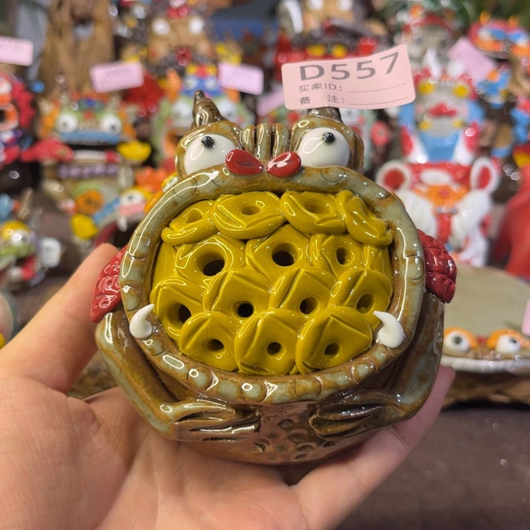 泥塑纯手工茶宠摆件