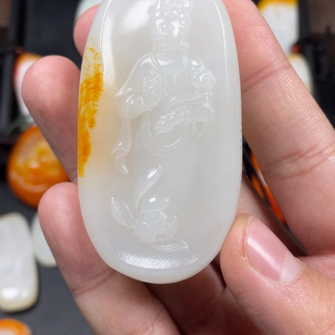 诚***达玉新疆观音挂件吊坠