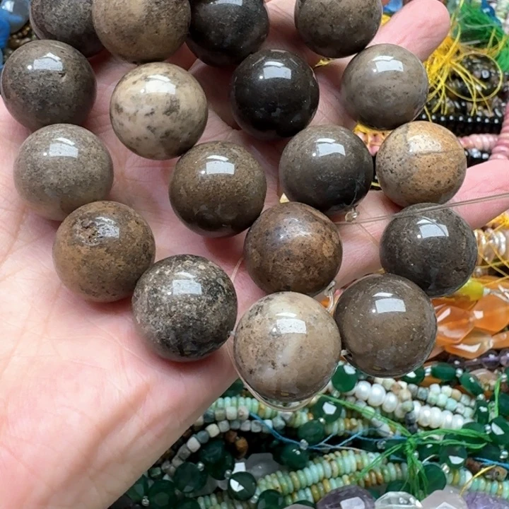 合金玛瑙/玉髓珠宝半成品一条19mm西亚玛瑙