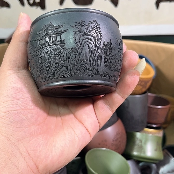 茶杯紫砂全手工紫砂主人杯