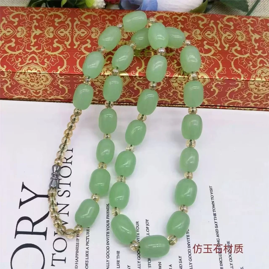 【香港ZHOUFU】天然祖绿路路通典藏项链-无礼盒