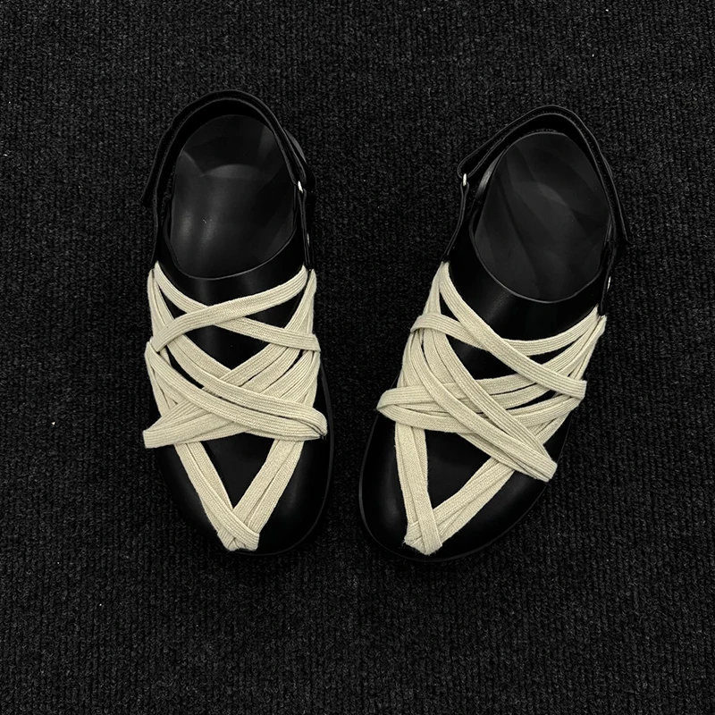 勃肯鞋男女2025年新款夏季透气包头休闲鞋一脚蹬半拖潮流户外拖鞋