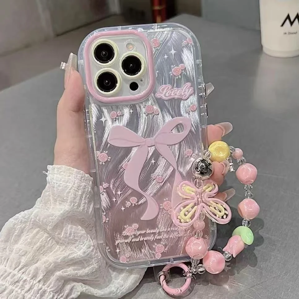 蝴蝶结适用苹果iphone小米15/14/13promax防摔vivo华为oppo手机壳