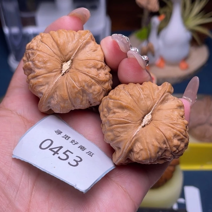 把件文玩核桃南瓜墩44-0453
