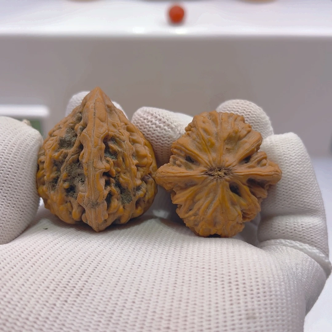 把件文玩核桃35mm全品头货天眼鸡心
