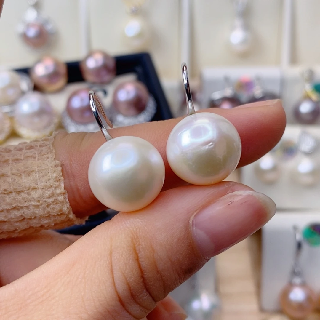 淡水珍珠耳饰合金