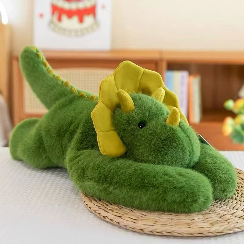 趴款三角龙玩偶公仔娃娃正版毛绒玩具可爱公仔女生办公靠枕玩偶