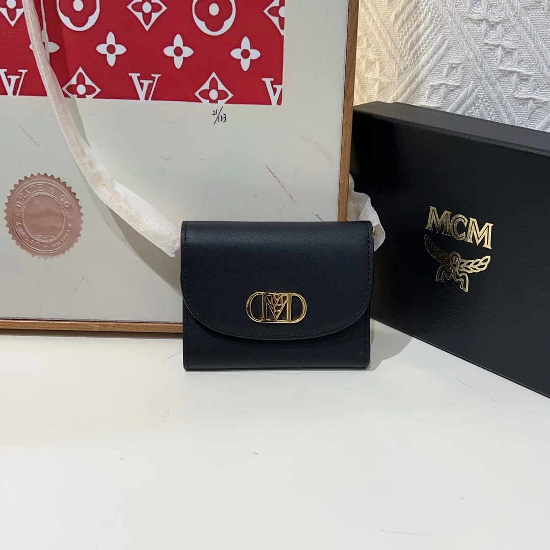 95新 MCM mcm短款链条包小可爱可当卡包a7630