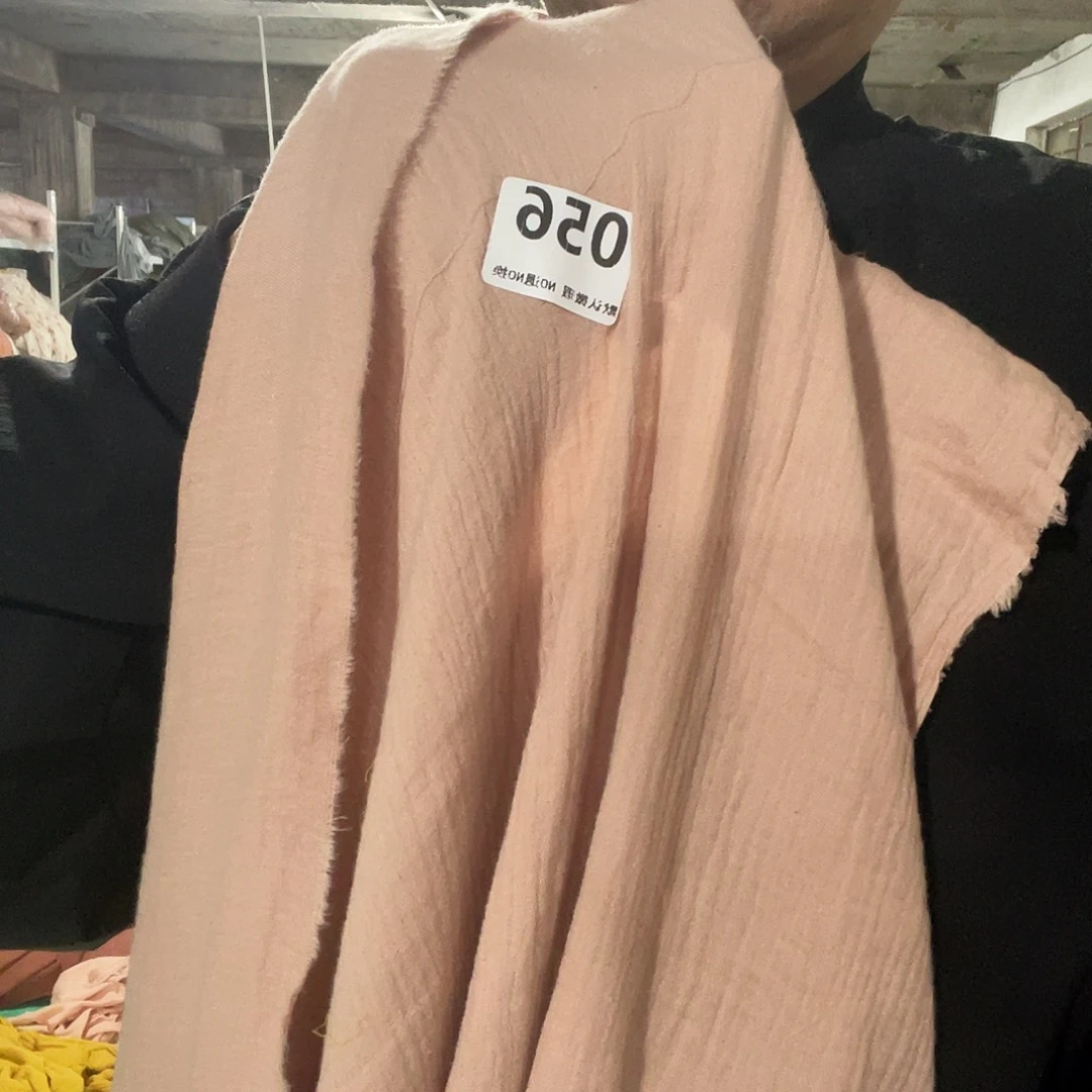 化纤棉宽1.4米全棉双层泡泡纱布4米价056