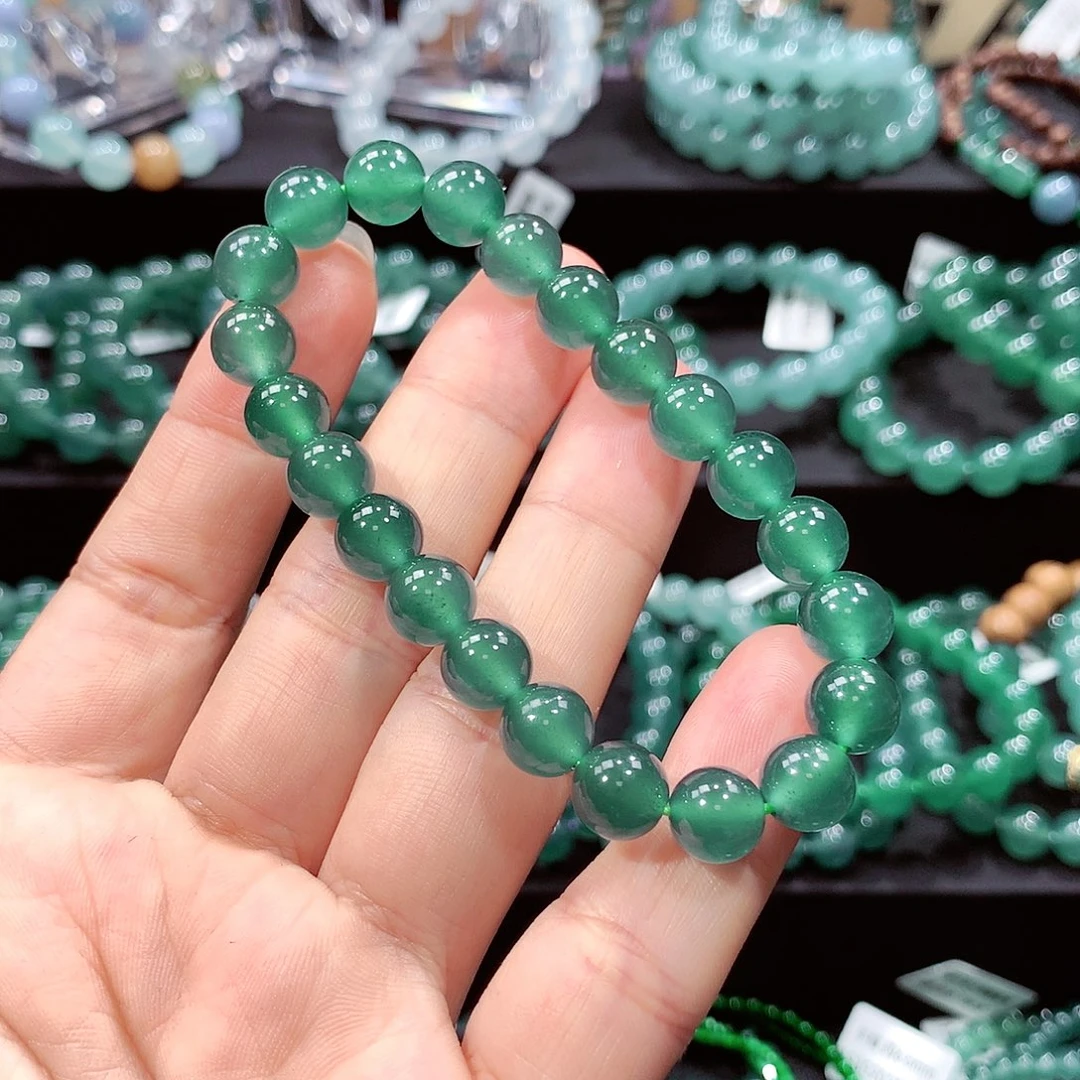 用***3翡翠未镶嵌手链卡8.6