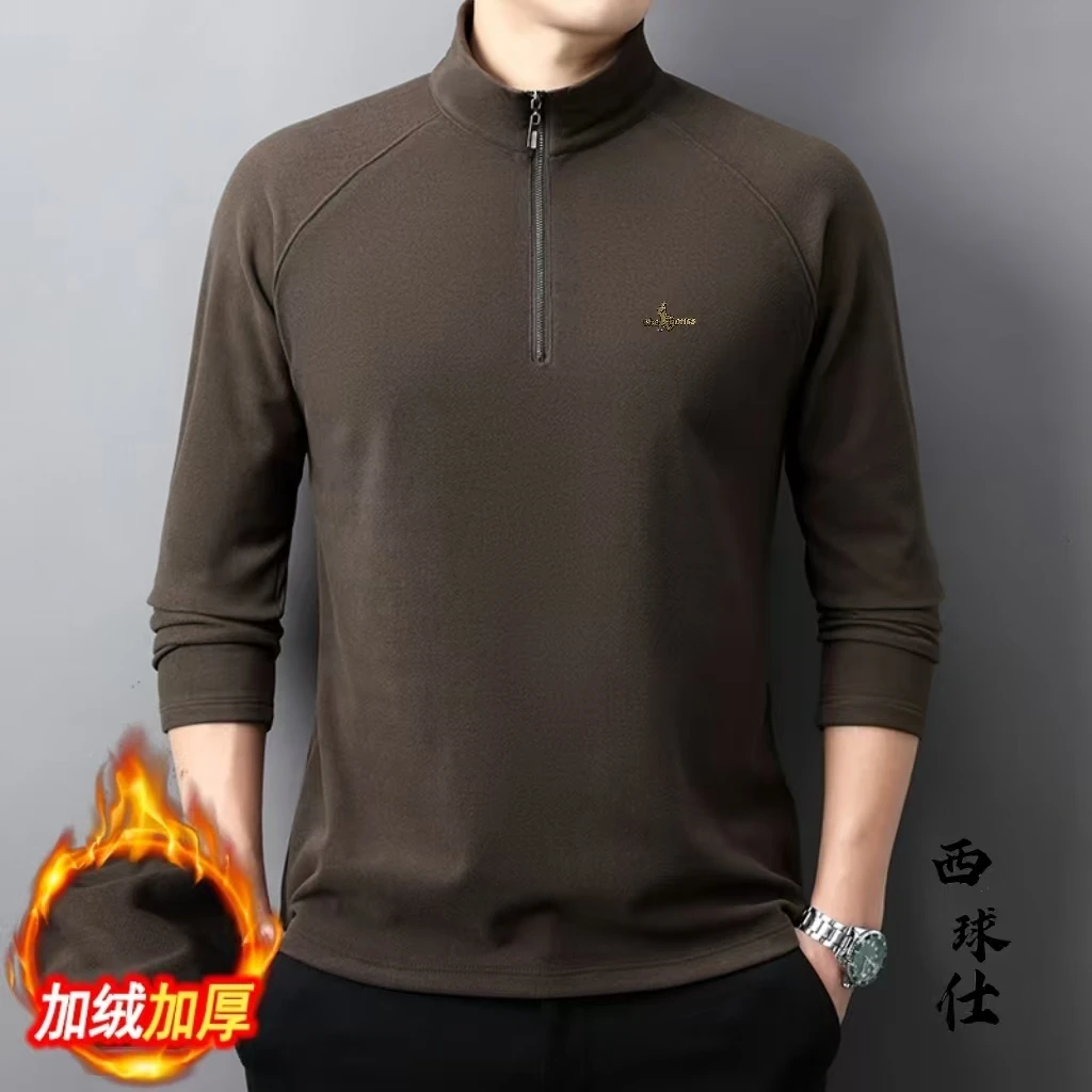 【西球仕】法拉绒 7A保暖打底男士百搭D7717