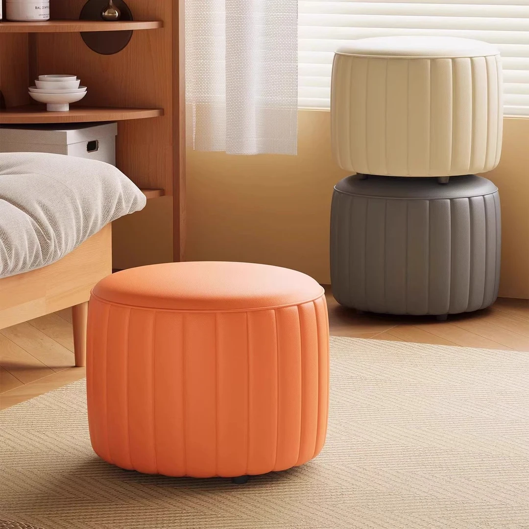 家用小创意矮凳网红南瓜小板凳客厅沙发茶几圆凳简约换鞋客厅凳子