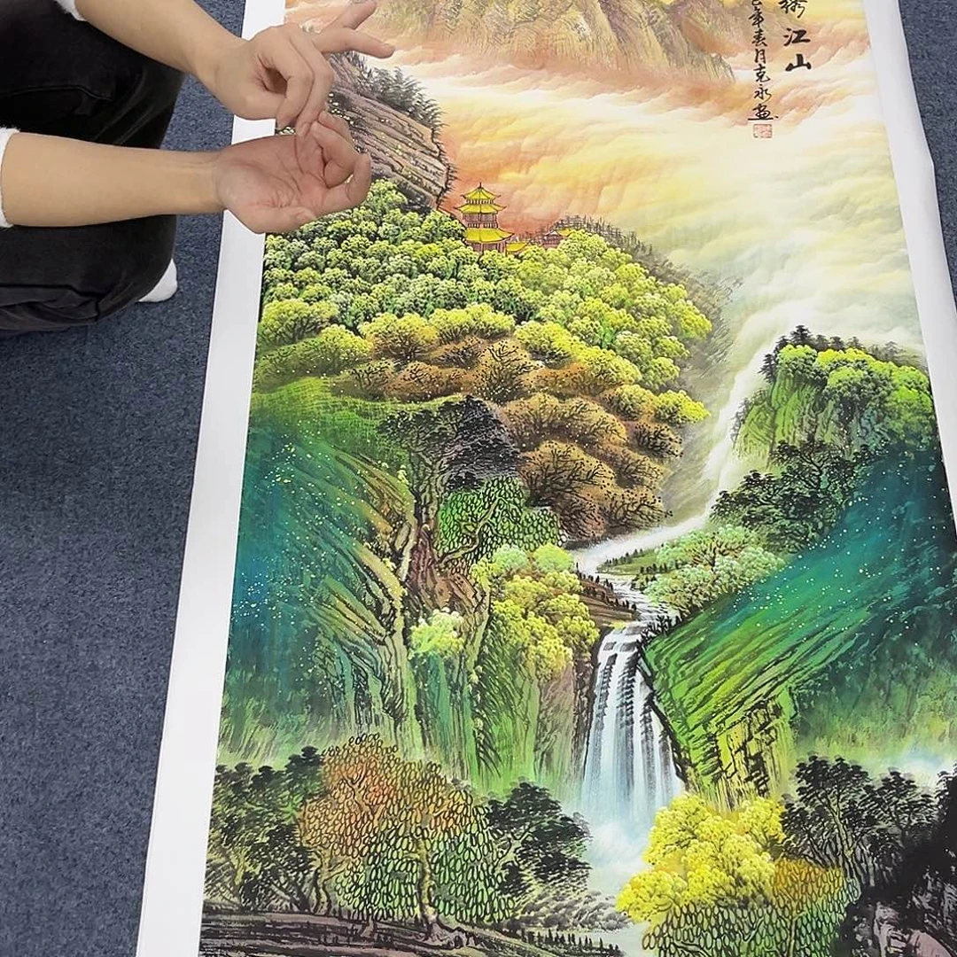 国画作品全场放漏