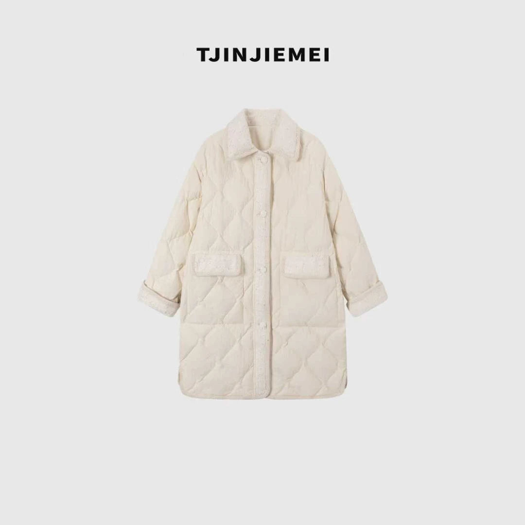 T井姐妹【香颂】设计感精致保暖香风鹅绒服YRF2510-TJ586