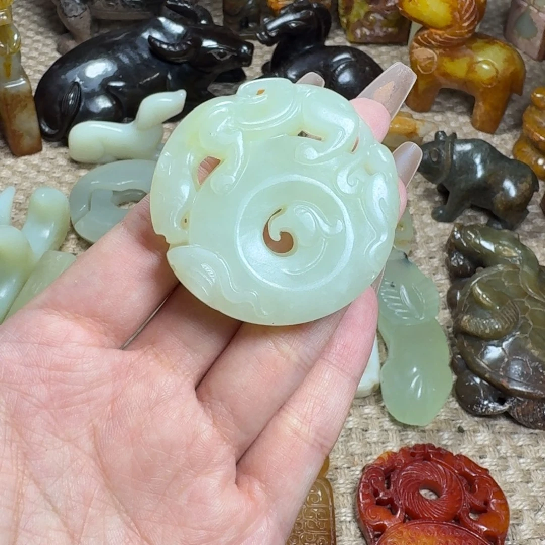 白玉菩提吊坠挂件