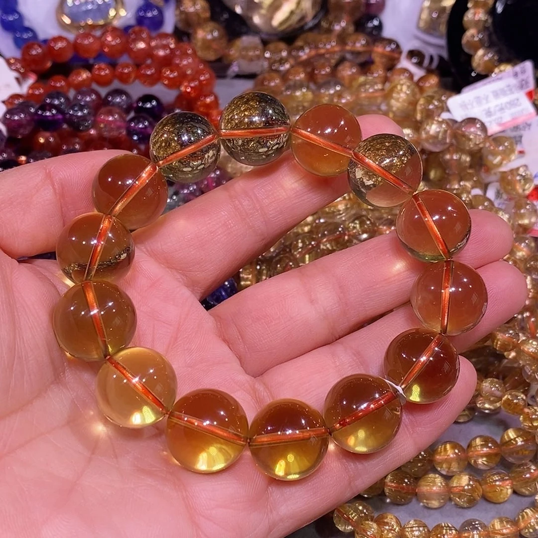 未镶嵌手链水晶黄水晶16