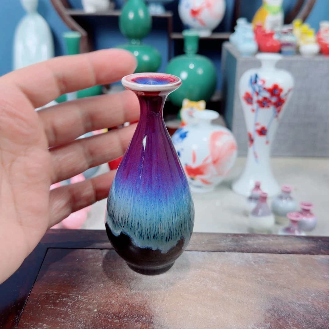 陶瓷手工小花器摆件