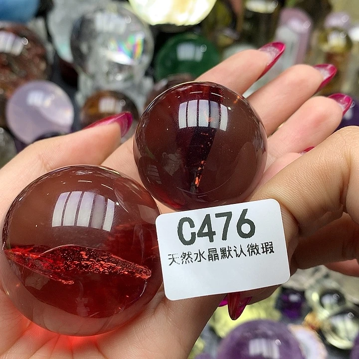 水晶摆件未镶嵌好**宝水晶球