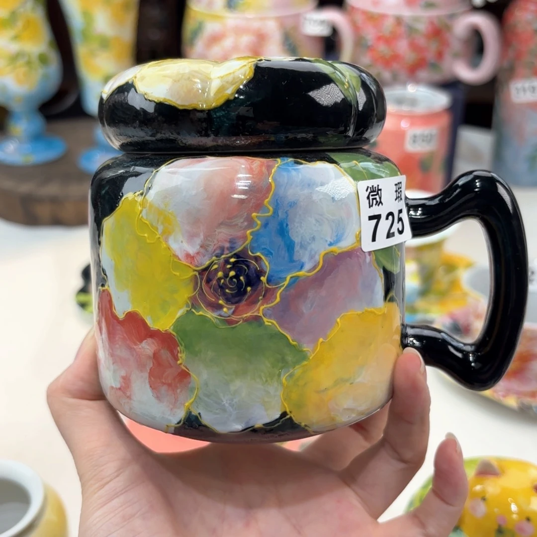 景德镇手绘高温釉下彩陶瓷茶具