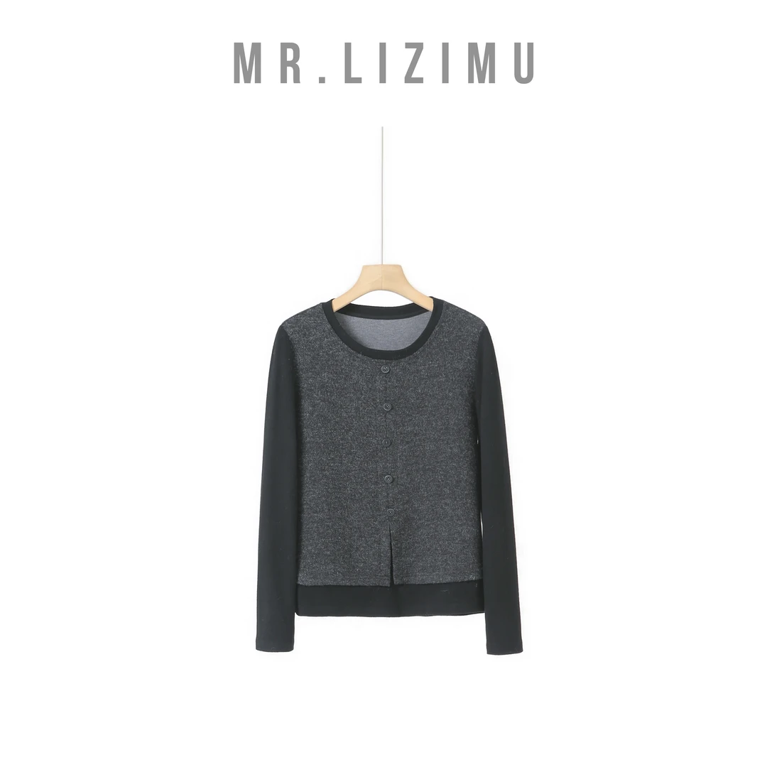 李子木先生简约休闲风轻熟风时尚女士百搭设计感针织衫2025新款