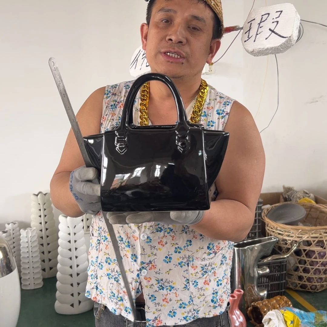 摆件78 号高中低温陶瓷工艺瓶(部分微瑕)