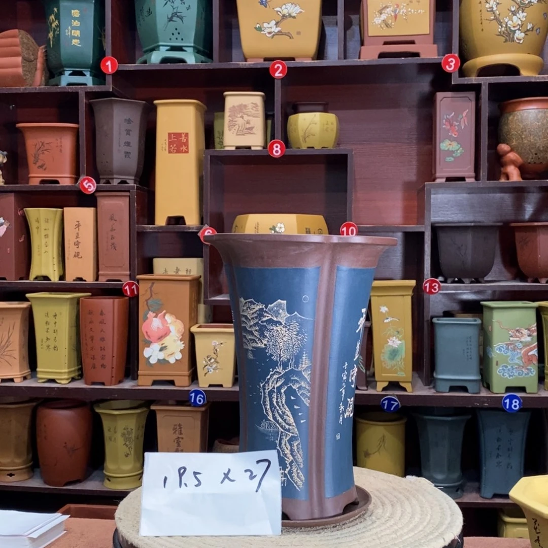 紫砂艺术紫砂花盆