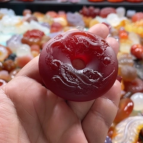 未镶嵌颈饰玛瑙/玉髓青*