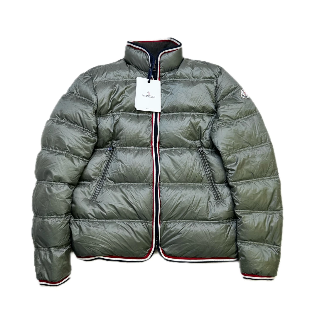 99新 蒙口 蒙口moncler石墨青厚款羽绒服4码