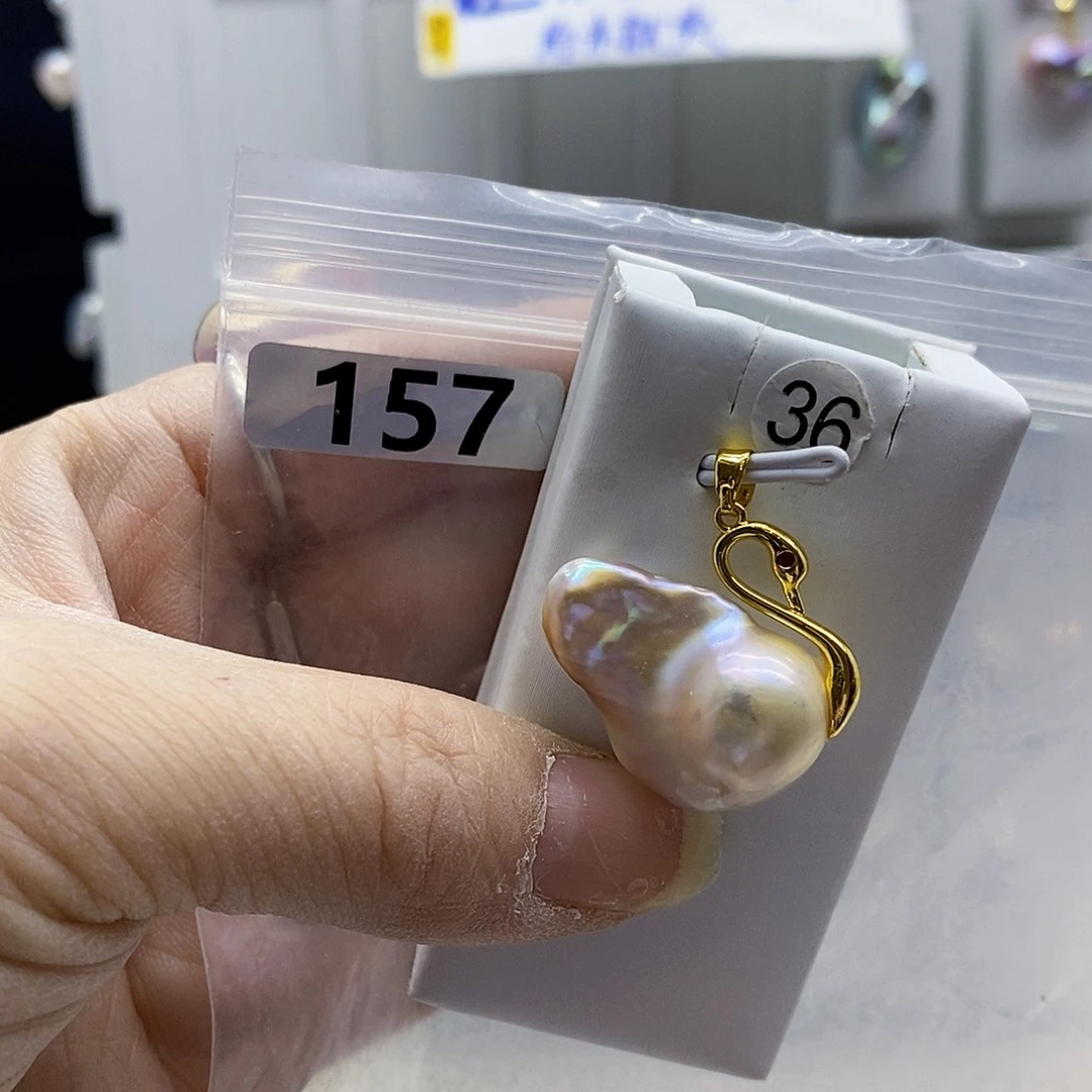 颈饰合金淡水珍珠