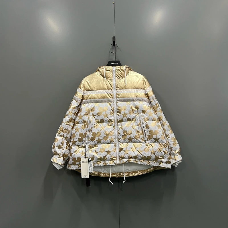 未使用 DIOR/迪奥 Dior 迪奥 限定系列 金色星星图案连帽外套S