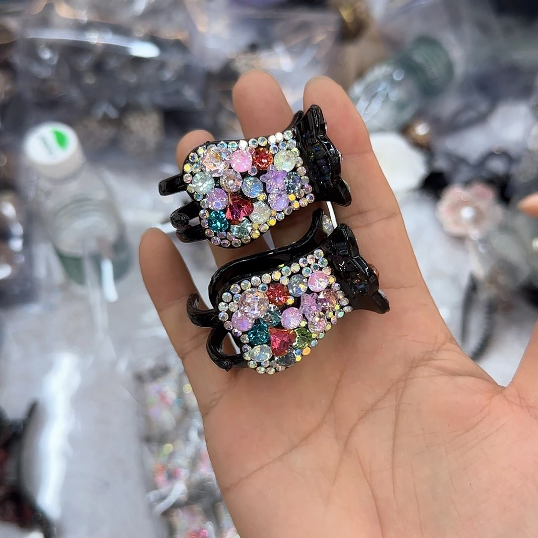 b****布艺非金属2个彩色马尾扣