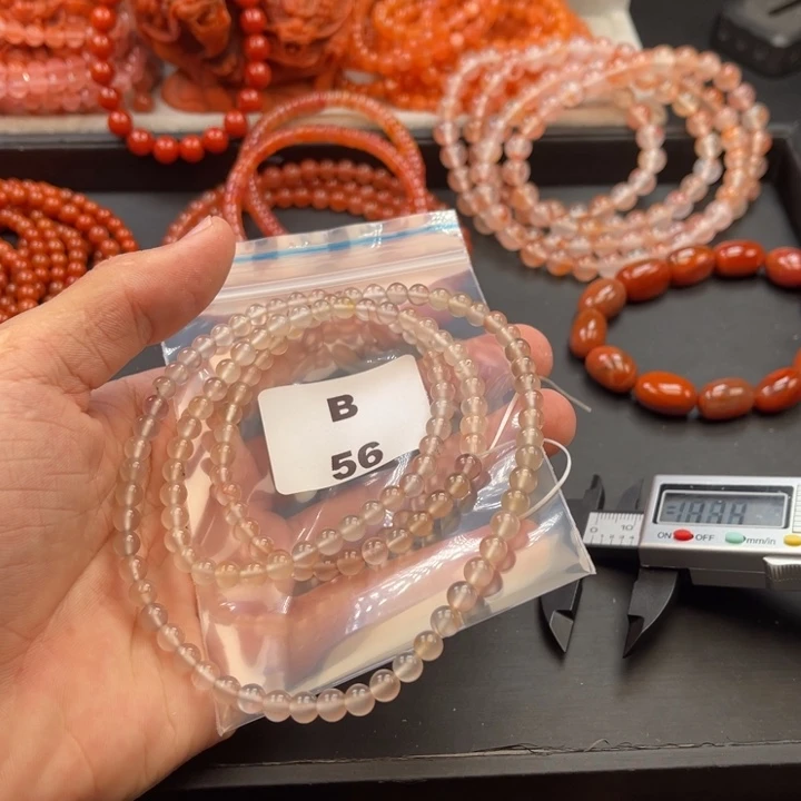 南红玛瑙未镶嵌多样性发货默认微瑕称重5mm