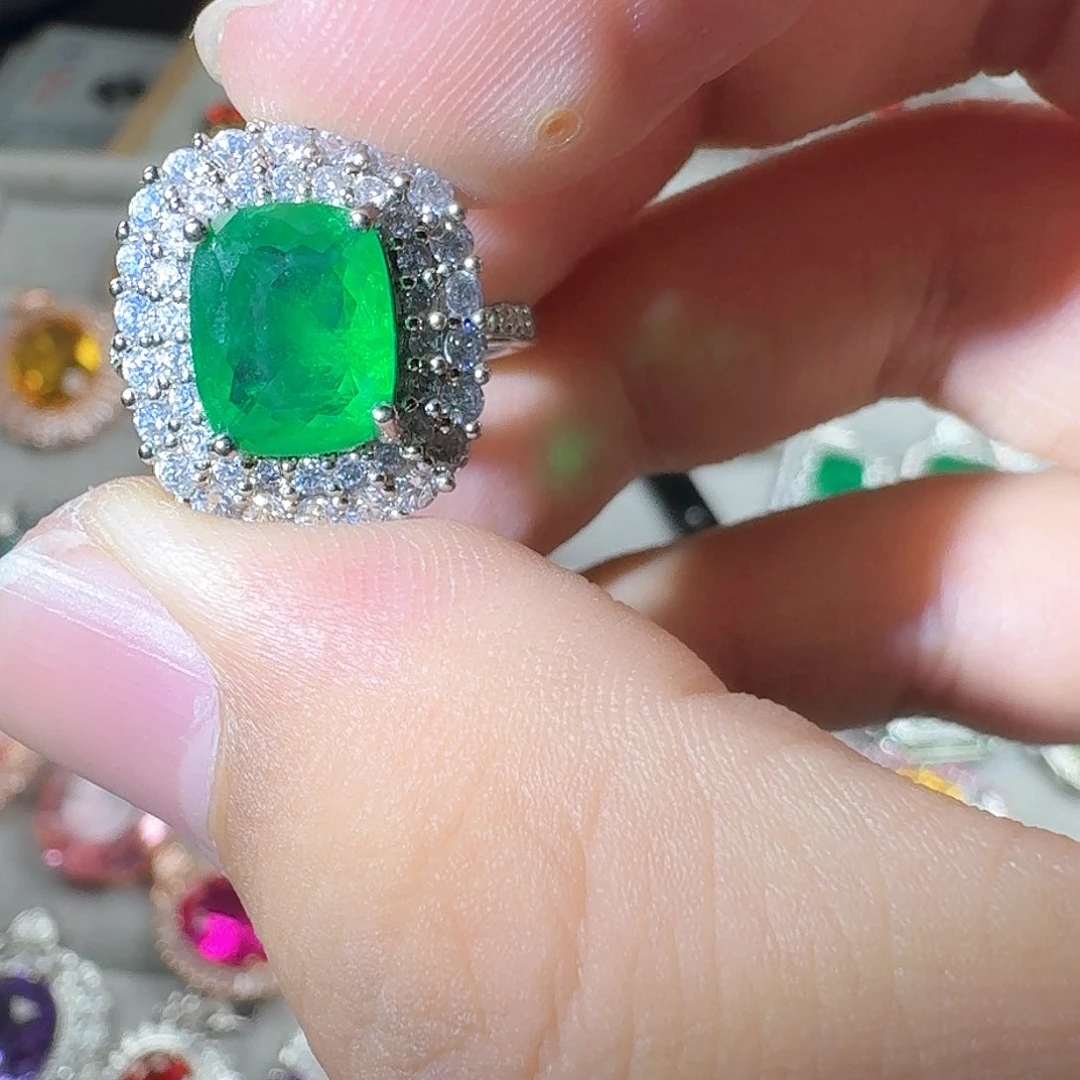 托帕石耳饰银S925镶嵌