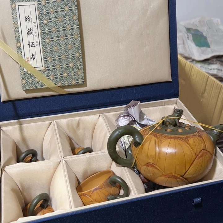 茶壶紫砂紫砂壶收藏起来了！