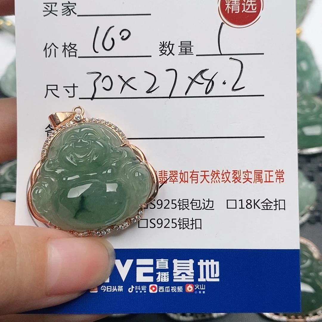 翡翠银S925镶嵌颈饰