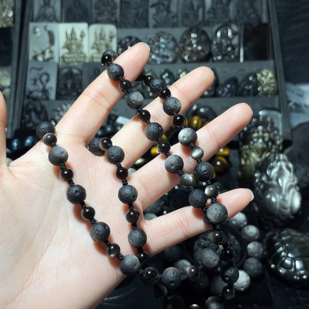 老***人黑曜岩未镶嵌珠宝奇石