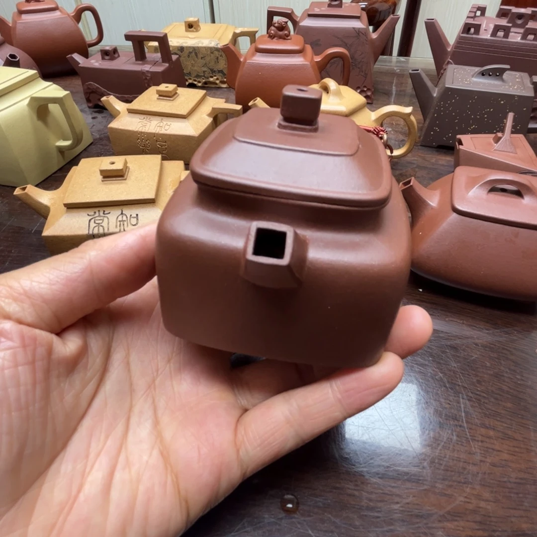 茶壶紫砂紫泥微瑕130c c