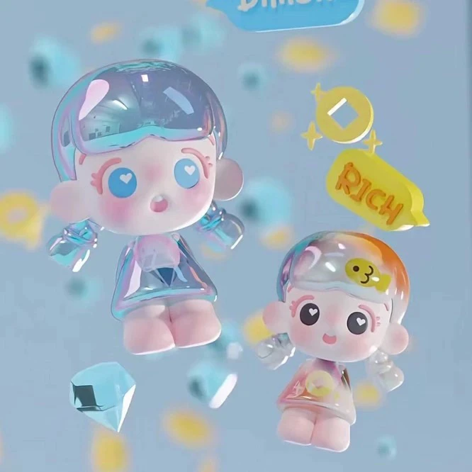 【拆盒】倒倒心情工坊萌粒盲盒盲袋可爱潮玩礼物摆件