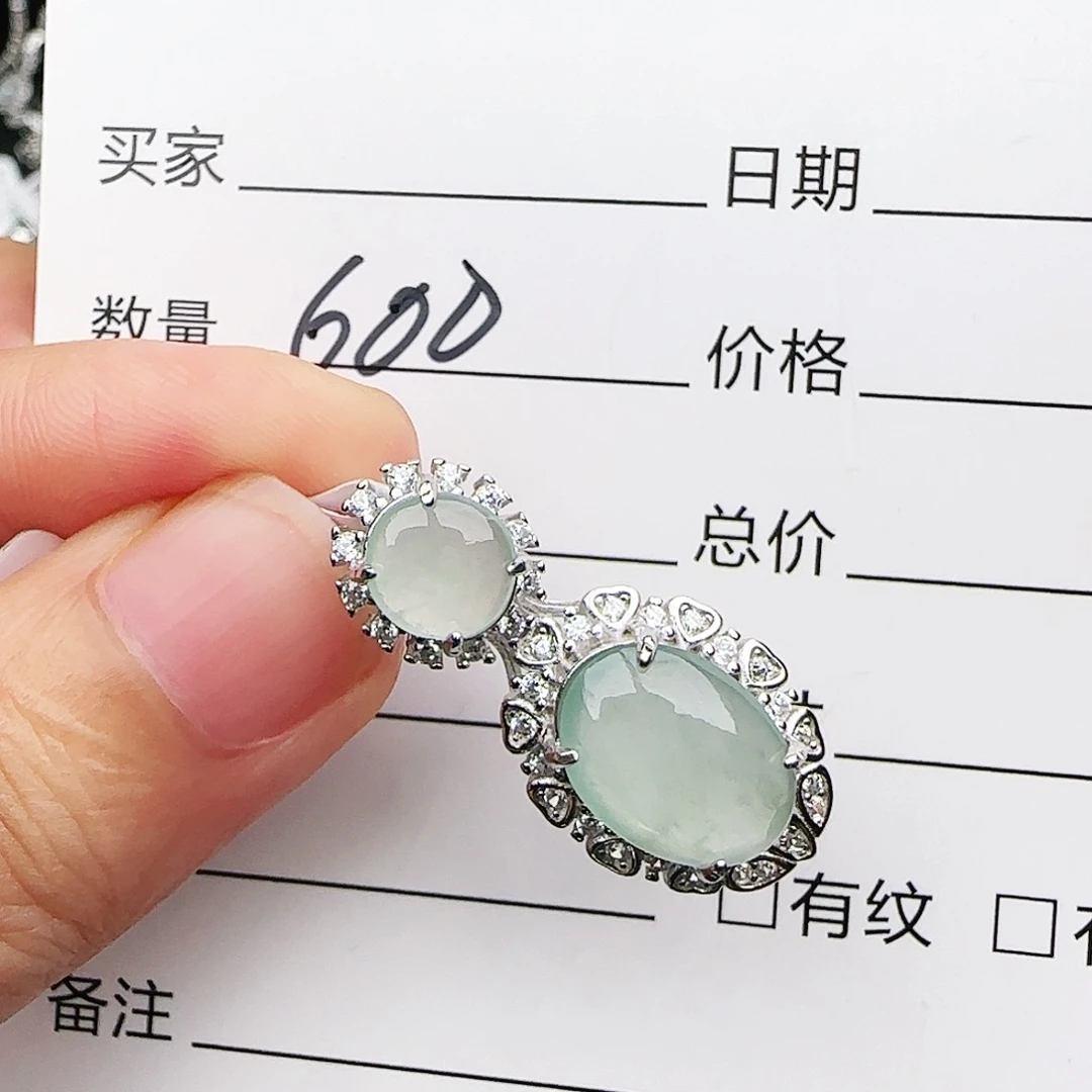 银S925镶嵌戒指翡翠q