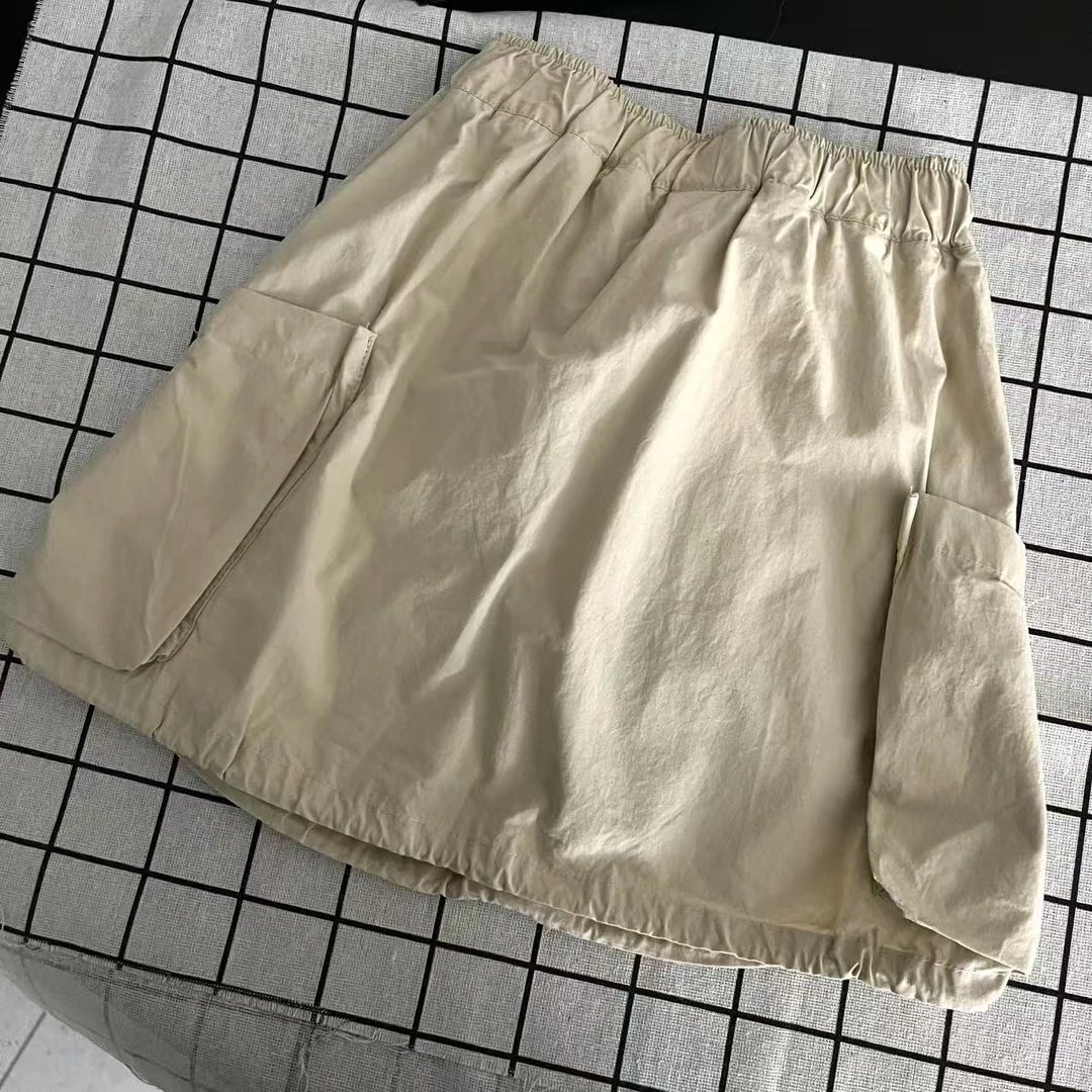夏款女童短裙卡其色 4544沐系
