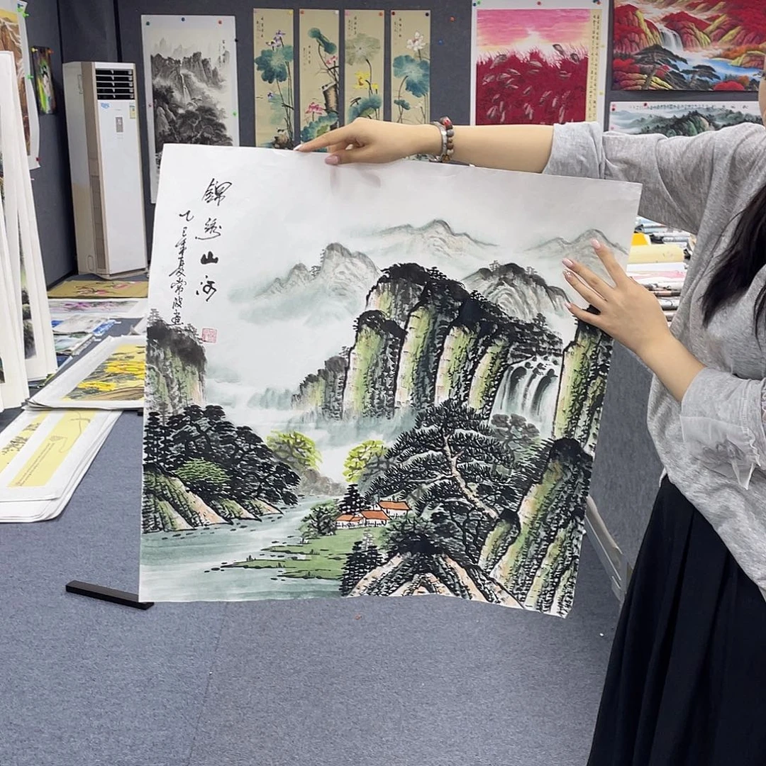 国画作品小姐姐放漏…