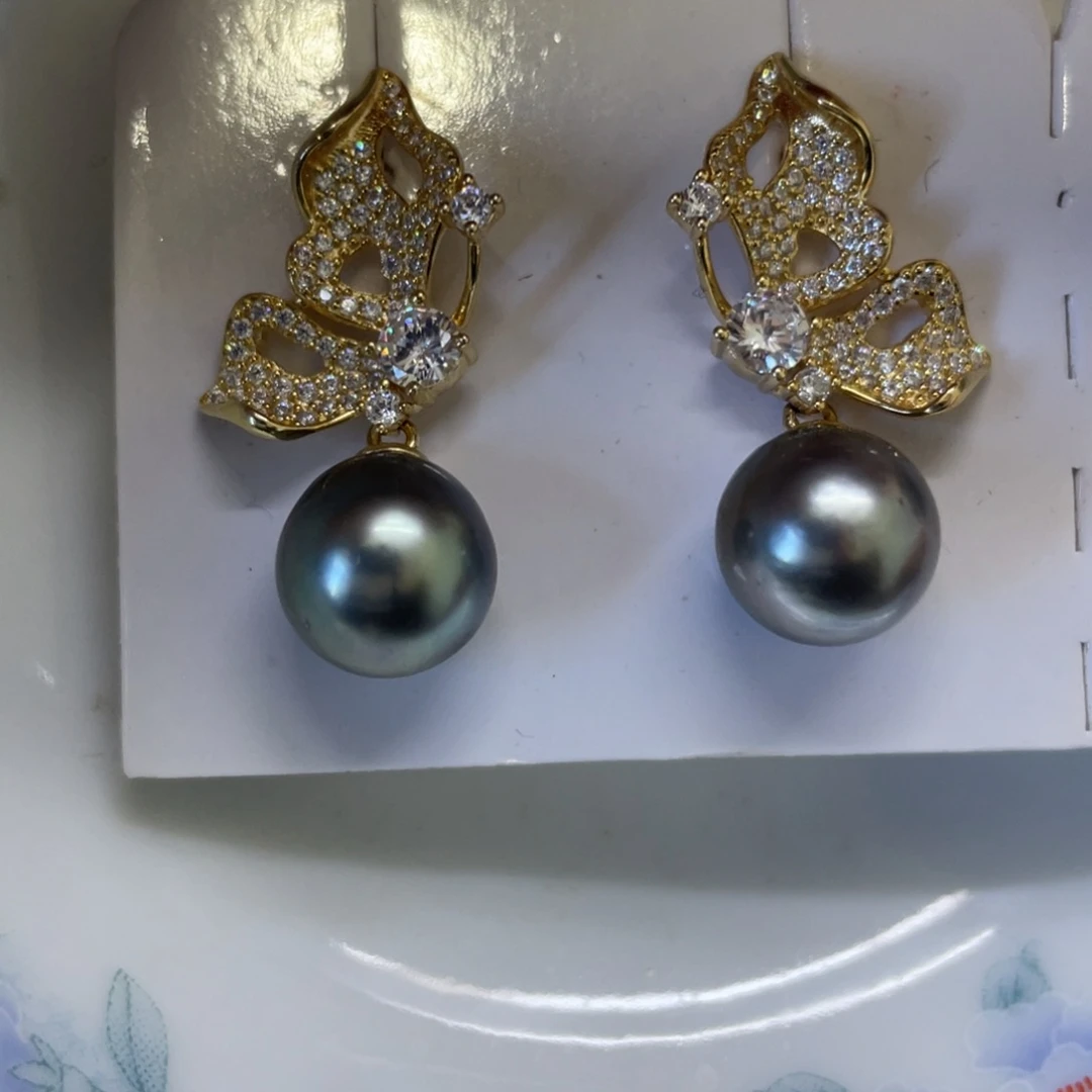 海水珍珠耳饰未镶嵌