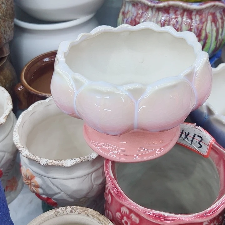 有孔，满10元发货多肉陶瓷花盆