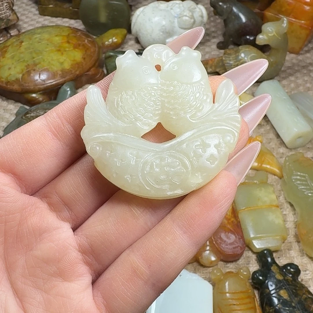 白玉菩提吊坠挂件
