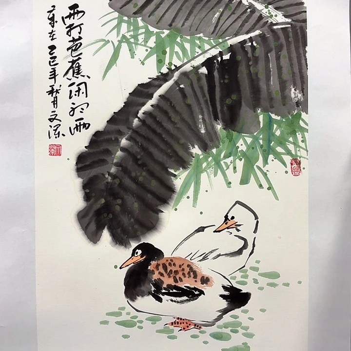国画亲笔手绘放心去藏